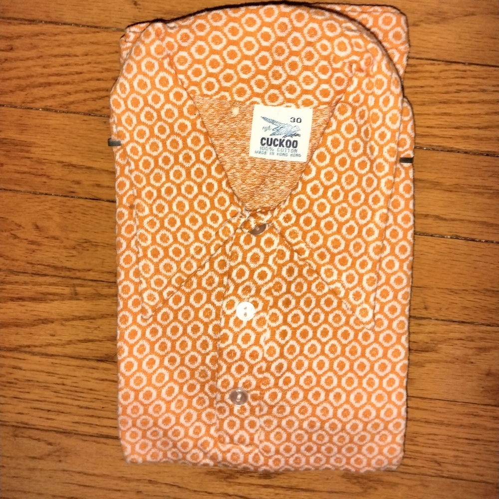 Vintage Cuckoo UK brand 1970's dead stock shirt kids size 3/4 years